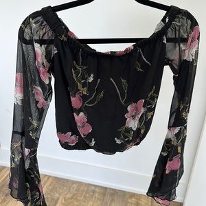 Off Shoulder / Cropped / Bell Sleeve blouse